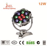 practical 304 316 stainless steel IP68 Waterproof  12W  12V LED Fountain Pool flood Lamp Lighting