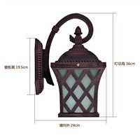 Retro -style Outdoor Waterproof Sconce Lighting Balcony LED Wall lamp Garden Wall Light Fixtures Metal Porch Lights IY119140