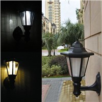 Hot Sale New 2Pcs Outdoor Solar Garden LED Lamp Green Power Building Wall Path Hanging Lights