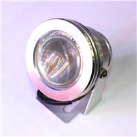 Swimming pool lights rgb silver shell Convex lens waterproof IP68 rgb underwater light pool with 24key controller durable bright