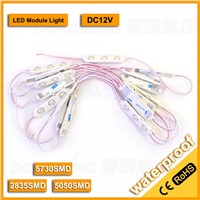 100pcs/lot SMD 5730 DC 12V 1.44W 3 led module light lamps with waterproof plastic injection molding advertising sign lighting