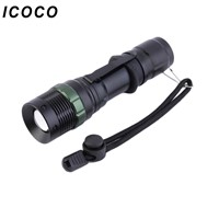 New Led Flashlights Torches Q5 Waterproof Tactical Flashlight 18650 Rechargeable LED Light Torch for Hunting Cycling