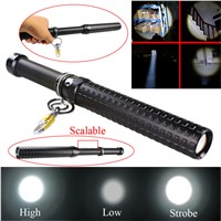Hot Selling 2000 Lumen CREE Q5 LED Zoomable Baseball Bat Flashlight Security Torch Lamp 3 Mode For 1x18650 3xAAA