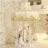 Factory wholesale table lamp Creative marriage wedding table lamp ornaments upscale resin craft gift dream table lamps