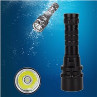 Waterproof 2000 Lumens Torch 12W 100m XM-L LED Diving Flashlight Light +2 PCS 18650 Battery +Charger