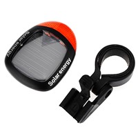 Waterproof Solar Power Bike Bicycle Rear Tail Red 2 LED 4 Mode Light Lamp MTB Safety Warning Bicycle taillight Lamp Bike Light