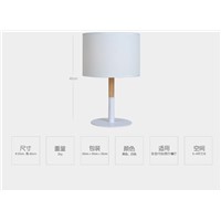 Novel wooden Table Lamp 400mm Modern Industrial lamp wood table lamp for reading Style desk lighting E14 Bedside lamp bedroom