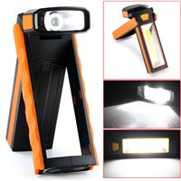 1Pc 3W COB LED Work Light Adjustable Flashlight Inspection Lamp Hand Torch Camping Tent Light Lantern Portable With Hook Magnet