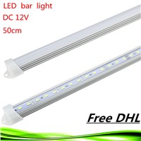 DHL 50x 50CM DC12V 36 SMD5630 LED Tube Hard Rigid LED Strip Bar Light with U Aluminium shell +pc cover warm/white led bulb lamps