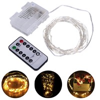 10M Warm White LED String Flash Lights 8 Models Battery Operated, Home Christmas Party Indoor Decorate Lighting