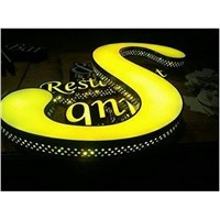 Outdoor acrylic 3D led Illuminated letters Sign board for shop