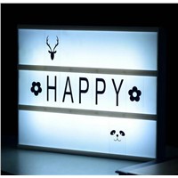 A4 Size Christmas decoration LED Rechargeable Lithium Battery cinema light box