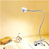Modern LED Table Lamps Creative Reading Desk Lamps Bedside Lamp Eye Protection led 6W Flexible With Clip Warm/White in one Light