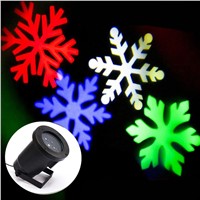 Mini Outdoor RGBW Snowflake LED Spotlight Garden Yard Holiday Lawn Landscape Decoration Projector Light GO-LED02