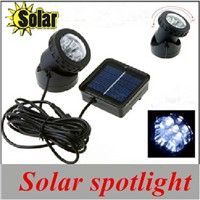 2017 new arrival solar power 6leds spotlight Aquarium light bulb garden light waterproof IP68 Wholesale and retail