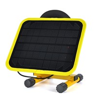 BORUIT 10W Solar Powered 20 LED Rechargeable Flood Light With Solar Panels USB Power Bank Spot Lamp Outdoor Multifunction Lights
