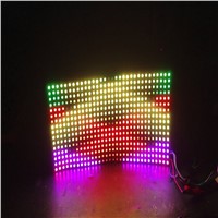 P10mm 16*16 pixels 256leds flexible mini led matrix ws2812 WS2812b LED strip light  144leds/m IC