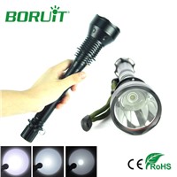 Boruit T6 LED Flashlight 5 Mode Lighting Flash Lights Aluminum Waterproof Outdoor Tactical LED Torch Lamp For Hunting Fishing