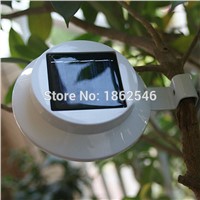 Solar Lamp Powered Outdoor Porch Yard Wall LED Light Gutter Fence Backyard Garden Wall Lighting Bracket White / Warm White