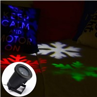 Christmas lights led outdoor waterproof projection colorful snowflake lamp insert ground lawn lamp garden decorative lamp