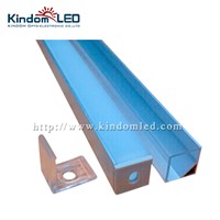KINDOMLED 10set 1M Aluminum Channel for recessed 5050 led strip bar installation Aluminum Profile with Cover End Caps Clips tube