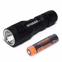 Manker U11 1050 Lumens Cree XP-L V5 LED Flashlight Micro USB Charging Torch + 3400mAh 18650 Rechargeable Battery Included