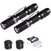 LUMINTOP  2x Tool AAA 110 Lumen Keychain EDC LED Mini Flashlight with Cree XP-G2,Reversible Clip