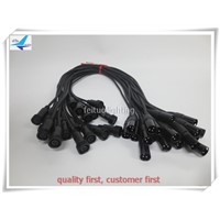 10pcs/lot High quality 3 pin dmx extension cable 2m/3m/5m/6m/10m used for connecting outdoor led par and dmx controller