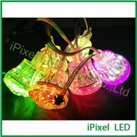 12V outside controller rgb auto changing LED amusement cabochon settings bulb wholesale colored glass cabochons