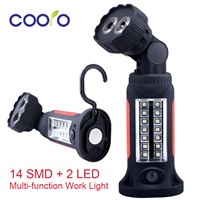 Portable LED Work Light Camping Light LED Flashlight for Auto, Home, Hunting, Emergencies with 360 Degree Rotating Hanging Hook