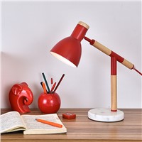 Korean small bedroom bedside table features of modern creative fashion American LED Nordic warm bedside lamp
