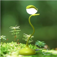 Creative Cute Bird table lamp Dimmable 360 Degree Adjustment With USB DC5V 500MA Lithium Battery Desk Light
