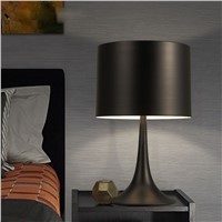 creative bedroom bedside table lamp Nordic study desk light decorative table lighting white/black