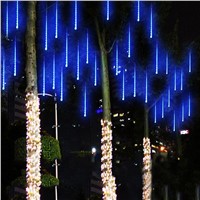Multi-color 30CM Meteor Shower Rain Tubes AC100-240V LED Christmas Lights Wedding Party Garden Xmas String Light Outdoor