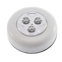 3 Colors Round Cordless Kids Touch Lamp 3 LED Battery Powered Stick Tap Touch Light Lamp Home Night Light Bulb
