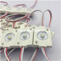 40pcs Super bright DC12V led module 3030 SMD 1.5W with convex lens  led modul light for signage advertising