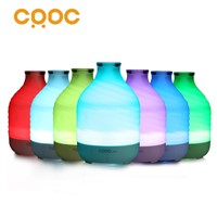 CRDC Air Humidifier Essential Oil Diffuser 200ml Aroma Essential Mist Humidifier 7 Color LED Lights Changing for Home Office