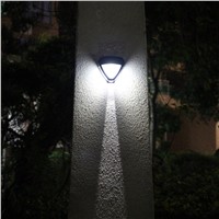 10PCS PACK LED Solar Lamp Outdoor Lighting Wireless Solar Powered Wall Lamp IP44 Waterproof Warm White/Cold White for Garden