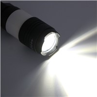 Pocket USB Rechargeable Flashlight Adjust Focus With Clip Tactical Torch 18650 Camping Torche