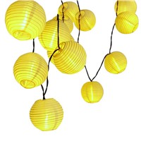 Holigoo 30 LED Lantern Ball Solar String Lights Outdoor Lighting Solar Lamp Fairy Globe Christmas Decorative Light for Party