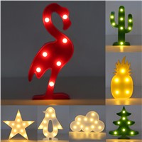 Brand New Creative 3D LED Plastic Lamp Light Romantic Night Lamp Table Lamp LED Nightlight Home Christmas Decoration Hot Sale