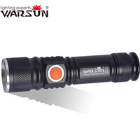WARSUN USB-Charger Powerful Lanterna Tactical Torch  Flash Light Linterna LED Zoomable For Hunting Gladiator Zaklamp Flashlight