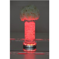 20* 6inch rechargeable 16color wedding invitations rechargeable led light base with remote for under vase table lighting