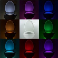 Variopinta Luce di Notte LED del Sensore di Movimento Toilette Hanging Light Automatico Toilette Hanging Light Ciotola con Impos