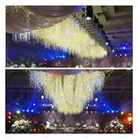 High brightness LED curtain light romantic 30m 300 LEDs Outdoor Christmas Fairy Warm White String Lights