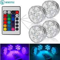 10LED Submersible LED Underwater lights AAA batteries Powered Waterproof IP67 Lamp for Swimming Pool light tank lamp