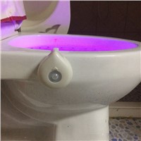 Smart Led Lamp With the Motion Sensor Bowl Light Emergency Toilet Night light WC Bathroom Light 8 Color Human Induction Lamp