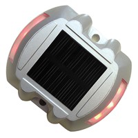 6 LED Solar Powered Security Lights Red