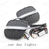 car styling Plastic ABS car accessories car covers for B/MW X5 E70 2007-2010 LED Daytime Running Light Daylight