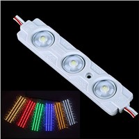 DC12V 0.72W/pc 50-60LM View Angel 160degree IP67 PVC LED Module 3Leds/pc 75*12mm Red Blue Green White Yellow